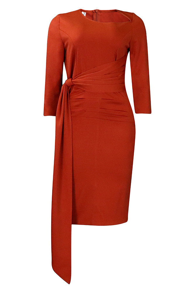 Knee Length Pink Bodycon Office Dress – Mislish