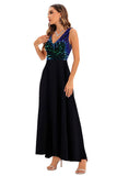 Champagne Sleeveless A-Line Prom Gown Evening Dress