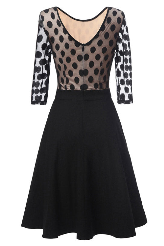 Dark Navy Fit And Flare Homecoming Dress With Long Sleeves Mislish Dark Navy Fit And Flare Homecoming Dress With Long Sleeves Mislish