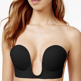Silicone One-pieces Push Up Strapless Invisible Bra - Mislish