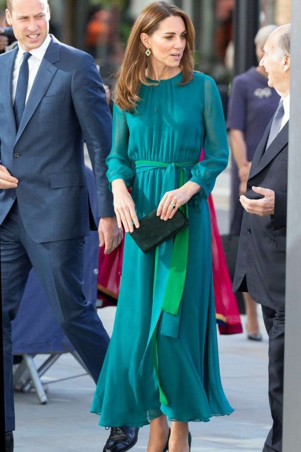 Kate Middleton Scoop Two Tone Laceup Maxi Dress Mislish