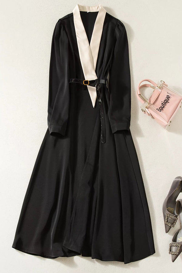 Kate Middleton Elegant Black Office Midi Dress – Mislish