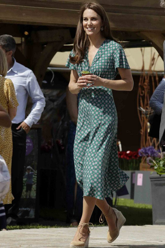 kate middleton floral midi dress Kate Middleton's Faithfull the Brand Floral Dress Is Selling Out