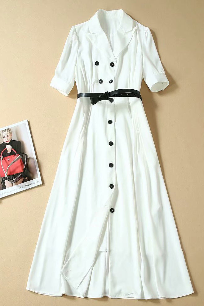 White Button Down Kate Middleton Midi Shirt Dress Mislish White Button Down Kate Middleton Midi Shirt Dress Mislish