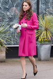 Kate Inspired Fuchsia Double Breasted Fashion Coat