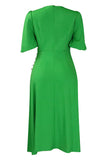 Chic Green Midi Dress