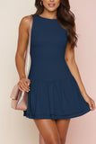 New Backless Mini Sleeveless Party Dress