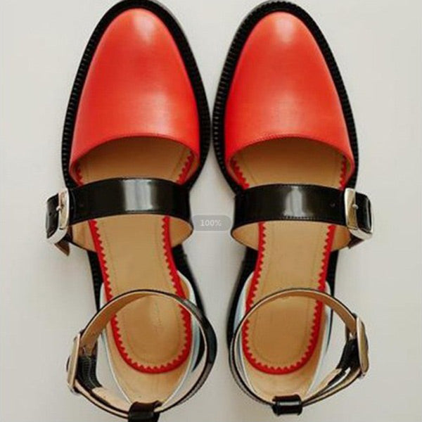 Flat Heel Closed-toe Pump Women's Shoes Decor