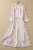 White Printed Short Dress Inspired by Kate Middleton