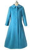 Mrs. Maisel Inspired Mid-length Blue Coat