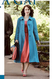 Mrs. Maisel Inspired Mid-length Blue Coat