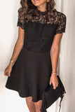 Short Mini Black A-Line Party Homecoming Dress