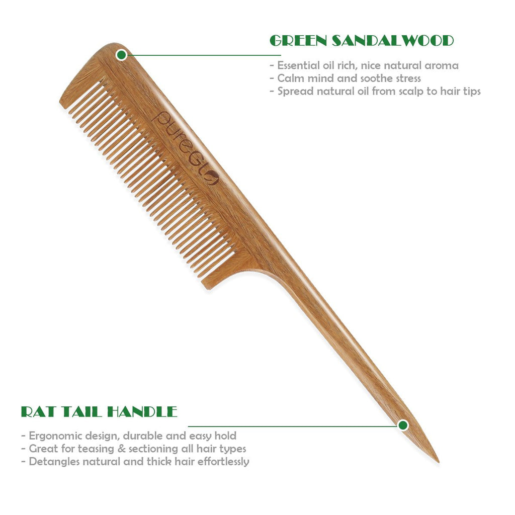 Anti-static Wooden Teasing Hair Comb - Mislish