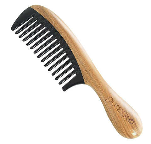 Anti-static Horn Wide Tooth Hair Comb - Mislish