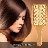 Natural Bamboo Bristle Hair Brush Square Large - Mislish