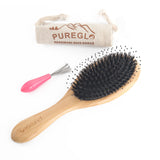 Natural Bamboo Paddle Boar Bristle Hair Brush - Mislish