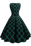 Hepburn Vintage Sleeveless Belted Dress - Mislish
