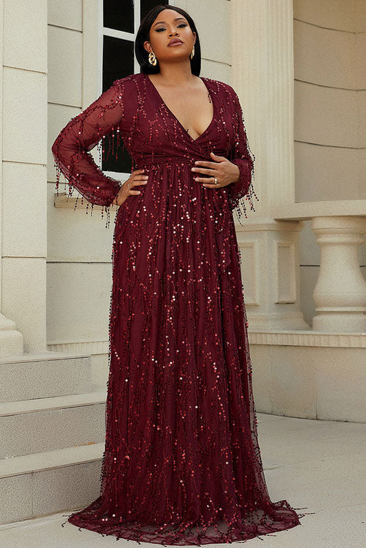 chiffon fabric bridesmaid dress Emerald Green Ruffle Sleeve V-Neck Slit Maxi – NZ Bridal Size:15.5x32/33 Chrystal Belt quality Chiffon Carters Long Sleeve Mini