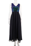 Champagne Sleeveless A-Line Prom Gown Evening Dress