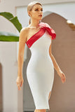 Chic One Shoulder Bodycon Cocktail Bandage Dress 