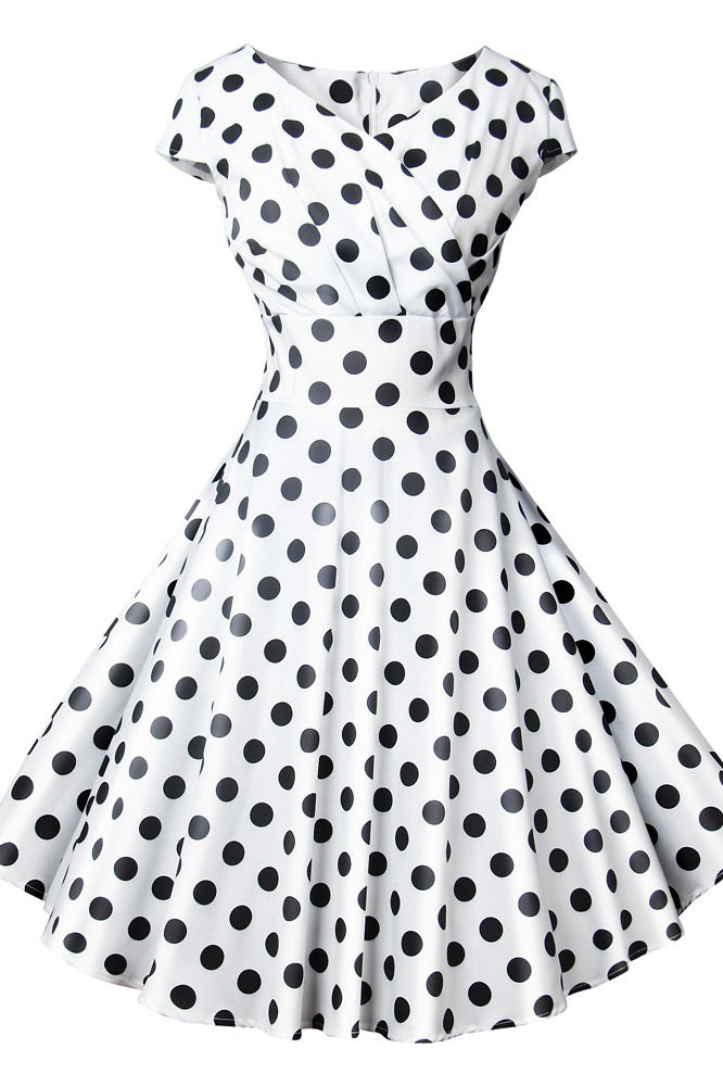 Classic Black and White Polka Dot Dresses 