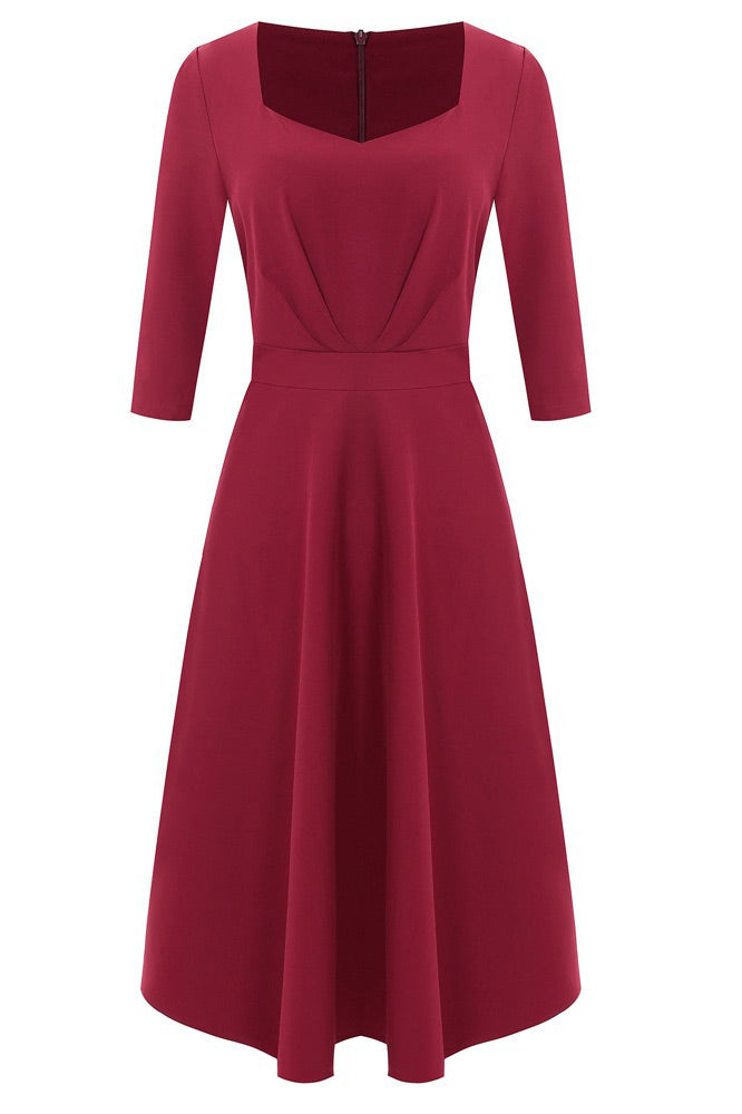 Elegant Burgundy A-Line Cocktail Party Dresses – Mislish Elegant Burgundy A-Line Cocktail Party Dresses – Mislish