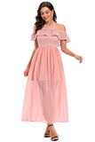 Fabulous Lace Off-the-shoulder Midi Prom Dress