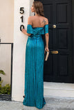Full Length Off-the-Shoulder Formal Gown Evening Dress