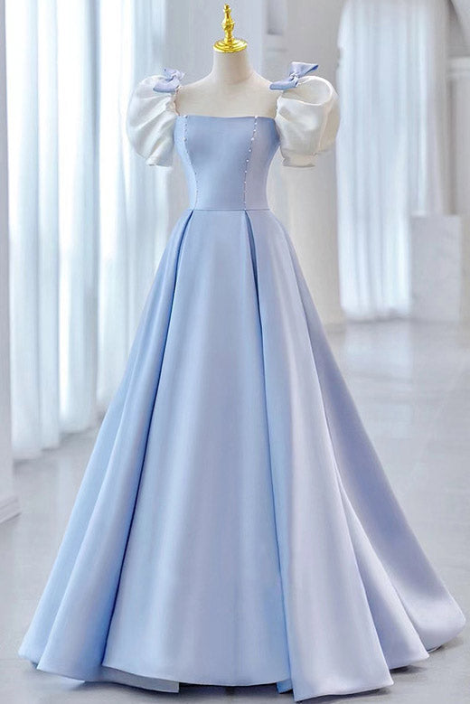 Gorgeous Sky Blue A-Line Prom Dress Evening Gown