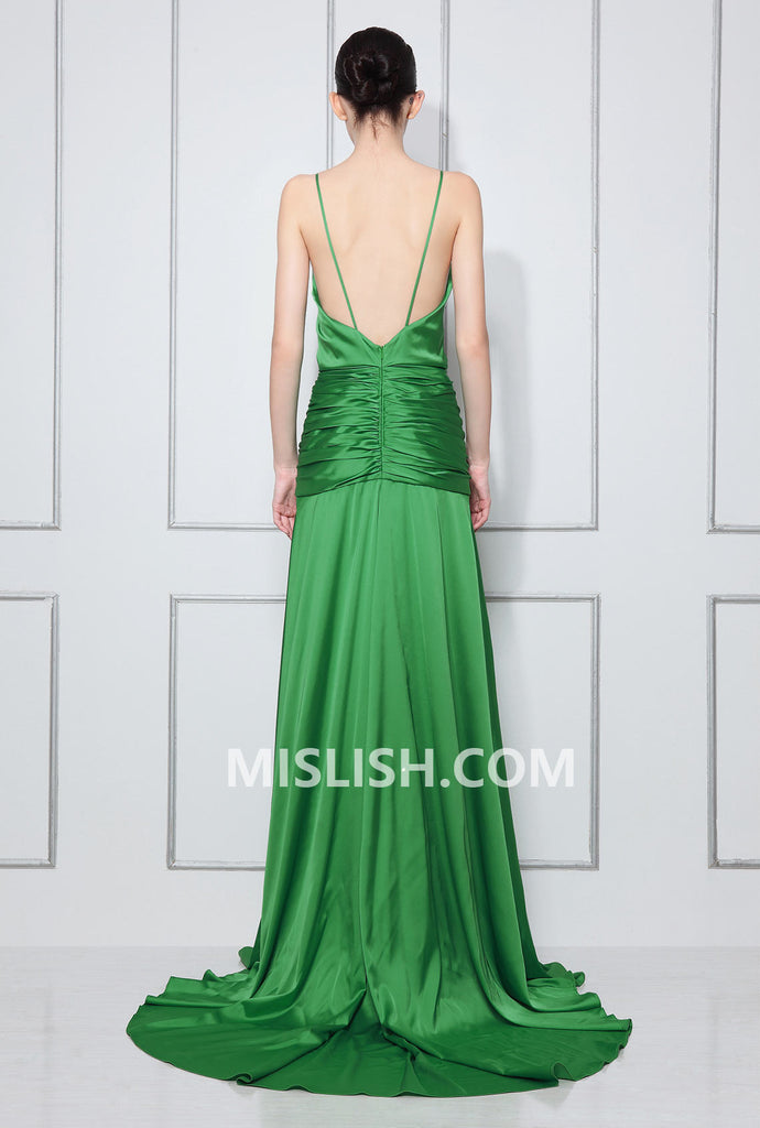Atonement Green V-neck Dress Backless Prom Dress Inspired Celebrity Mislish Atonement Green V-neck Dress Backless Prom Dress Inspired Celebrity Mislish