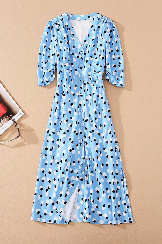 Knee Length Blue Floral Dress Inspired By Kate Middleton Mislish Knee Length Blue Floral Dress Inspired By Kate Middleton Mislish