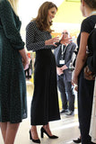 Kate Middleton Chic Polka Dot Shirt And Pants Set