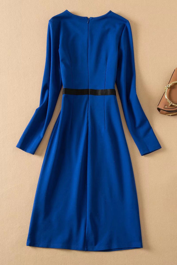 Kate Middleton Inspired Dark Royal Blue Dress