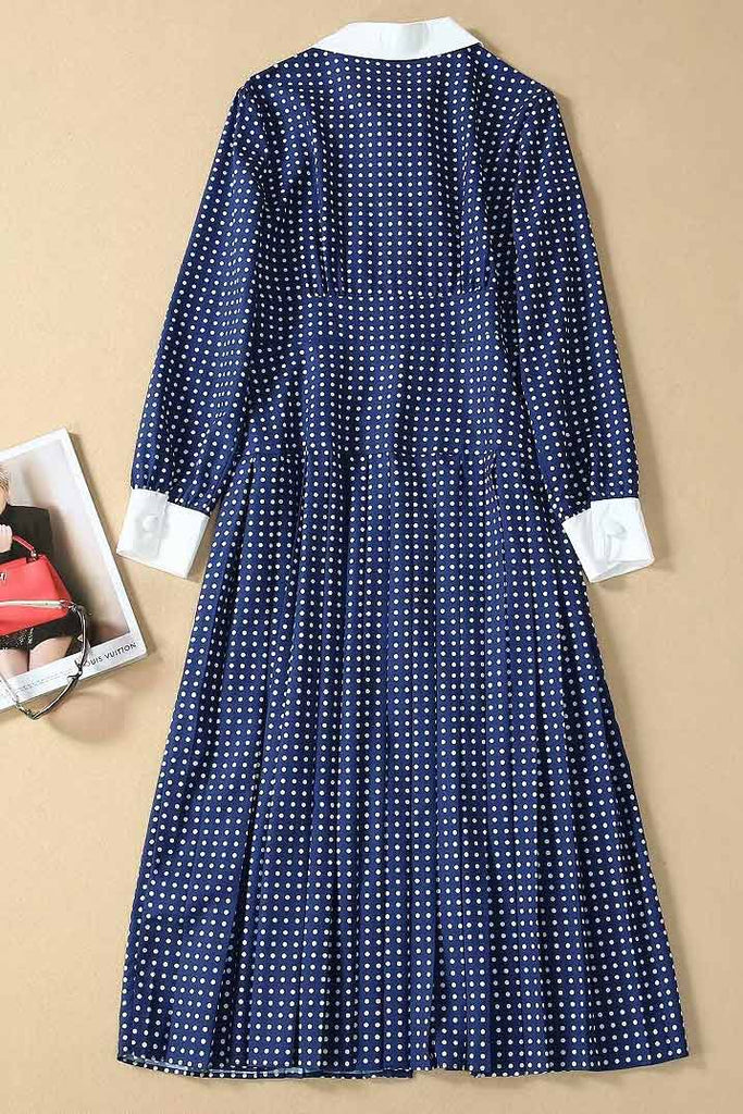 Kate Middleton Polka Dot Button-up Lapel Dress Mislish Kate Middleton Polka Dot Button-up Lapel Dress Mislish