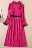 Kate Middleton Vintage Pink Polka Dot Ruffled Dress
