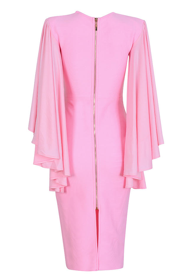 Knee Length Pink Cocktail Party Dresses – Mislish