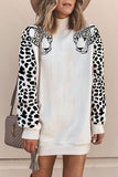 Turtleneck Leopard Print Sweatshirt - Mislish