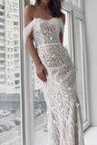 Long White Off-the-Shoulder Evening Gown (3)