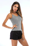 Metal Chain Strap Backless Fitted Cami Top - Mislish
