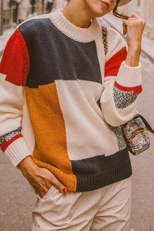 Multi-color Casual Pullover Sweatshirt - Mislish