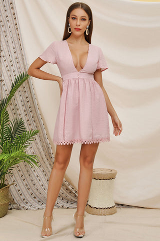 products/Pink-Deep-V-neck-Lace-Panel-Short-Dress.jpg