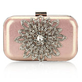 Pink Rhinestone Luxury Party Handbag