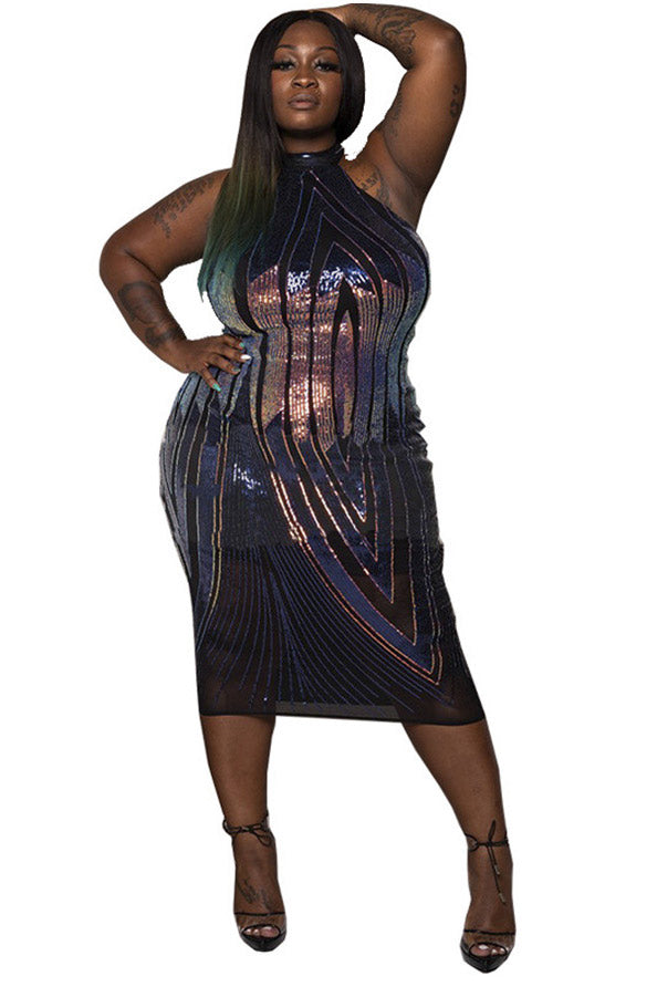 Plus Size Sleeveless Cocktail Party Dresses