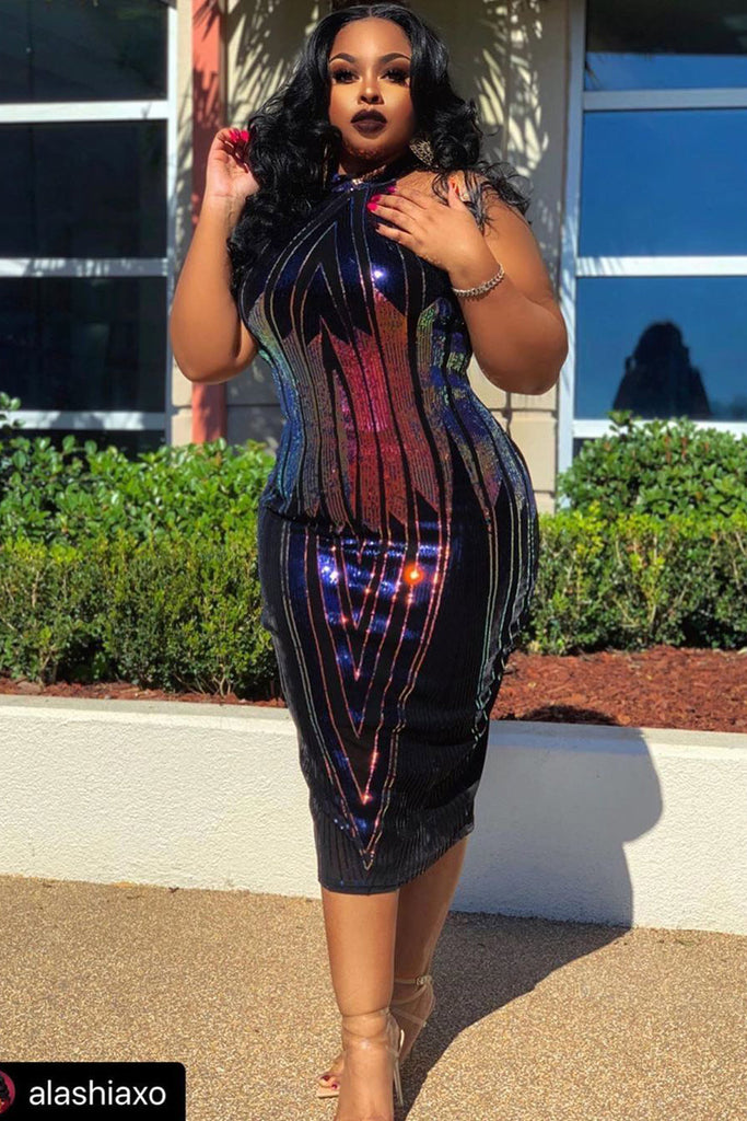 Plus Size Sleeveless Cocktail Party Dresses – Mislish