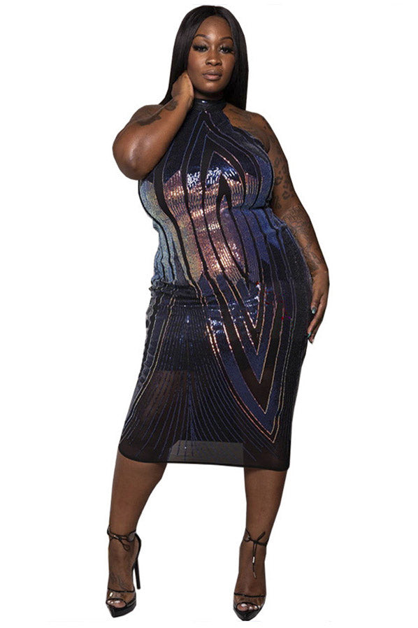 Plus Size Sleeveless Cocktail Party Dresses