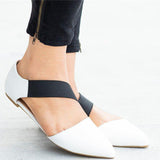 Pointed Toe Sandals Flats Pump Shoes - Mislish
