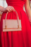 Red A-line Off-the-shoulder Cocktail Dress