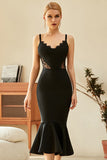 Sexy Black Mermaid Party Evening Bandage Dress