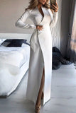 Fashion Long Prom Dress With Sleeves