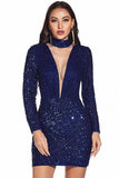 Sexy Short Mini Long Sleeve Party Club Dress
